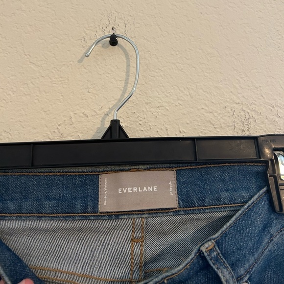 EVERLANE High Rise Sz 30 Reg. Women’s Stretch Light/medium wash 28”Casual Cotton - Picture 6 of 7